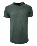 Next Level Apparel T-Shirt unisexe à capuche à manches courtes et torsades fantaisies Vert forêt