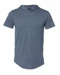 Next Level Apparel T-Shirt unisexe à capuche à manches courtes et torsades fantaisies Indigo