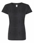 LAT Ladies' Fine Jersey T-Shirt Black Reptile