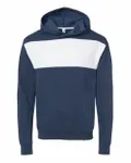 Unisex NuBlend Billboard Hooded Sweatshirt Indigo Heather/ White