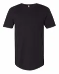 Next Level Apparel Hommes - Coton Long Body Crew NOIR