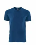 Next Level Apparel Unisex Pocket Crew Cool Blue
