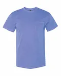 Next Level Apparel Adult Inspired Dye Crew avec poche Bleu péri