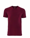 Next Level Apparel Unisex Pocket Crew Maroon
