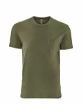 Next Level Apparel Unisex Pocket Crew Military Green