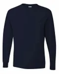 Jerzees Adult DRI-POWER ACTIVE Long-Sleeve T-Shirt J. Navy