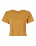 Next Level Apparel Ladies' Festival Cali Crop T-Shirt Antique Gold