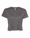 Next Level Apparel Ladies' Festival Cali Crop T-Shirt Charcoal