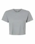 Next Level Apparel Ladies' Festival Cali Crop T-Shirt Heather Grey