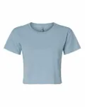 Next Level Apparel Ladies' Festival Cali Crop T-Shirt Stonewash Denim