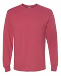 Jerzees Adult DRI-POWER ACTIVE Long-Sleeve T-Shirt Vintage Heather Red