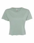 Next Level Apparel Ladies' Festival Cali Crop T-Shirt Stonewash Green