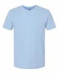 Next Level Apparel Unisex CVC Crewneck T-Shirt Heather Columbia Blue