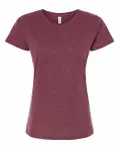 LAT Ladies' Fine Jersey T-Shirt Vintage Burgundy