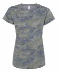 LAT Ladies' Fine Jersey T-Shirt Vintage Camo
