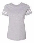 T-shirt de football pour dames LAT Vintage Heather/ Blanc