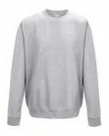 Adult Midweight College Crewneck Sweatshirt Ash