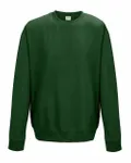 Adult Midweight College Crewneck Sweatshirt Bottle Green