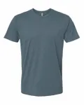 Next Level Apparel Unisex CVC Crewneck T-Shirt Heather Slate Blue