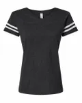 T-shirt de football pour dames LAT Fumée Vintage/ Blanc