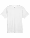 UltraClub Youth Cool & Dry Sport Performance InterlockT-Shirt WHITE