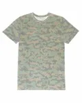 Threadfast apparel t-shirt unisexe ultimate CVC Vert Hex Camo