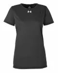 Under Armour - T-shirt Team Tech pour dames Noir/ Blanc