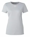 Under Armour - T-shirt Team Tech pour dames Mod Grey Light Heather/ White