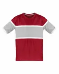 Hanes Unisex Perfect-T T-Shirt Red/ Oxford/ White