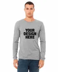 Bella + Canvas Unisex CVC Jersey Long-Sleeve T-Shirt Athletic Heather