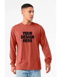 Bella + Canvas Unisex CVC Jersey Long-Sleeve T-Shirt Heather Clay