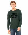Bella + Canvas Unisex CVC Jersey Long-Sleeve T-Shirt Heather Forest
