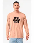 Bella + Canvas Unisex CVC Jersey Long-Sleeve T-Shirt Heather Peach