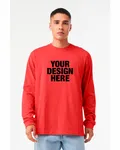 Bella + Canvas Unisex CVC Jersey Long-Sleeve T-Shirt Heather Red