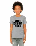 Bella + Canvas Youth CVC Jersey T-Shirt Athletic Heather