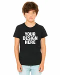 Bella + Canvas Youth CVC Jersey T-Shirt Black Heather