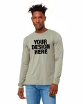 Bella + Canvas Unisex CVC Jersey Long-Sleeve T-Shirt Heather Stone