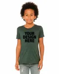 Bella + Canvas Youth CVC Jersey T-Shirt Heather Forest