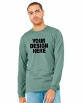 Bella + Canvas Unisex CVC Jersey Long-Sleeve T-Shirt Hthr Dusty Blue