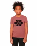 Bella + Canvas Youth CVC Jersey T-Shirt Heather Mauve