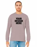 Bella + Canvas Unisex CVC Jersey Long-Sleeve T-Shirt Hthr Pink Gravel