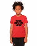 Bella + Canvas Youth CVC Jersey T-Shirt Heather Red