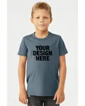 Bella + Canvas Youth CVC Jersey T-Shirt Heather Slate