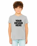 Bella + Canvas Youth CVC Jersey T-Shirt Heather Stone