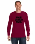 Gildan Adult Heavy Cotton Long-Sleeve T-Shirt Maroon