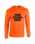 Gildan Adult Heavy Cotton Long-Sleeve T-Shirt Orange