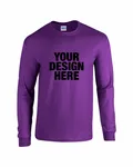 Gildan Adult Heavy Cotton Long-Sleeve T-Shirt PURPLE