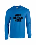 Gildan Adult Heavy Cotton Long-Sleeve T-Shirt ROYAL