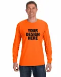 Gildan Adult Heavy Cotton Long-Sleeve T-Shirt S Orange