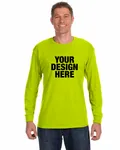 Gildan Adult Heavy Cotton Long-Sleeve T-Shirt SAFETY GREEN